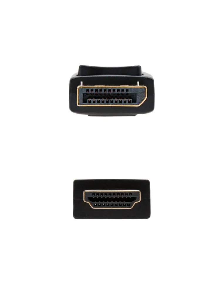 Nanocable Cable Conversor DP a HDMI 1,5 M Negro 3