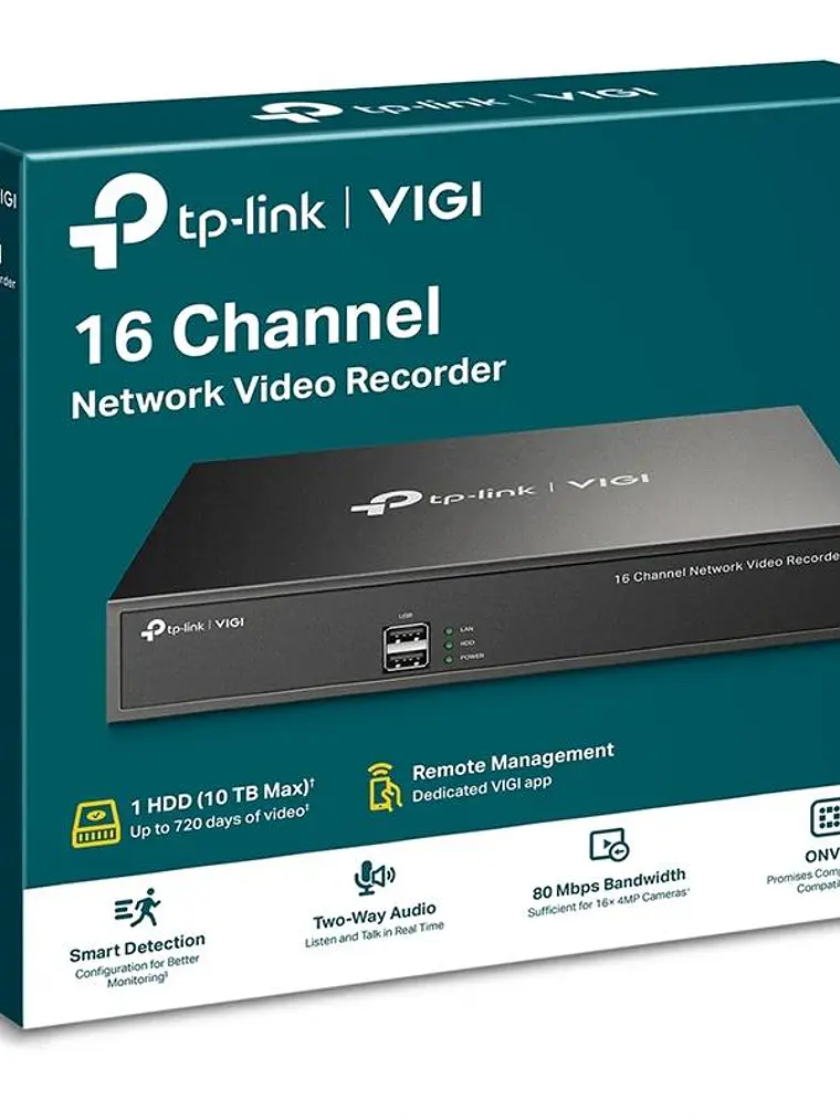 VIGI NVR1016H Grabador IP Rack 01 HDD 16 Canales 2