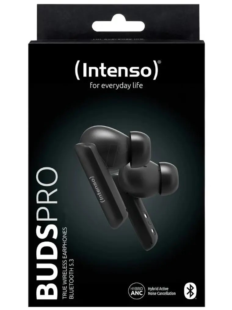 Intenso | Buds Pro Auriculares TWS H-ANC+ENC Negro 4