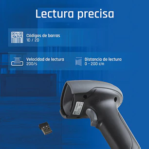 iggual Lector código barras 2D Bluetooth WiFi 2.4G