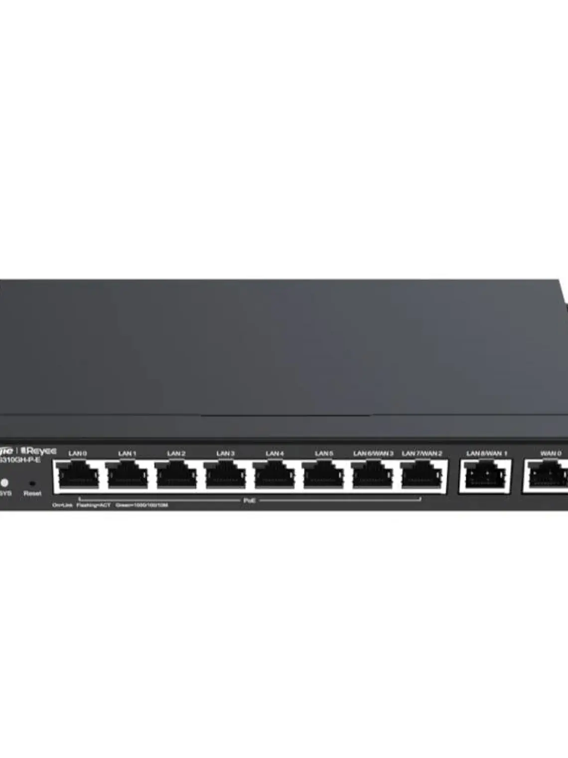 Reyee Desktop 10-port full gigabit router, providi 1