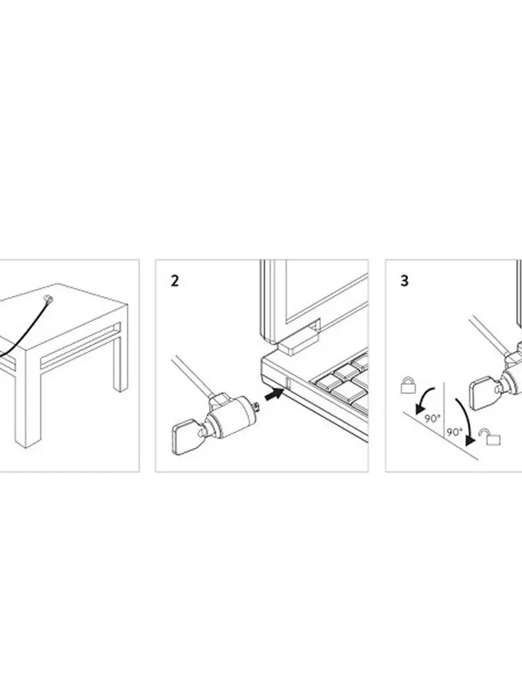 EWENT EW1242 Cable de Seguridad con llave 2