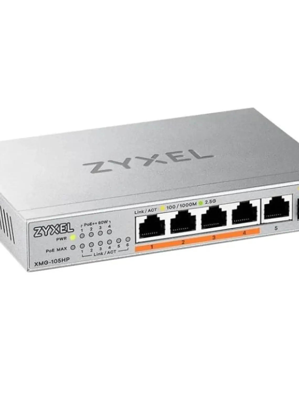 Zyxel XMG-105 Switch 5x2,5G 1xSFP+ PoE++ Desktop 1