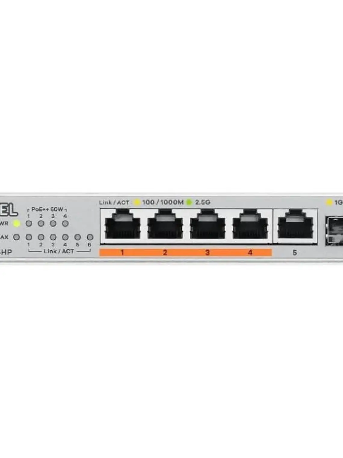 Zyxel XMG-105 Switch 5x2,5G 1xSFP+ PoE++ Desktop 2