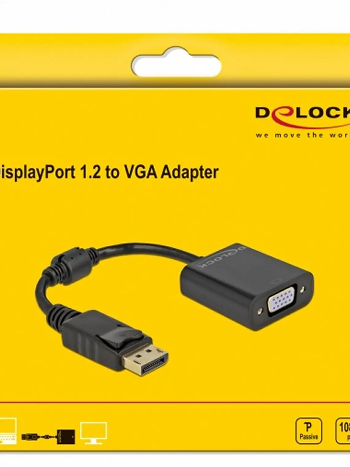 Delock Adaptador Displayport 1.2 macho a VGA15 pin 2