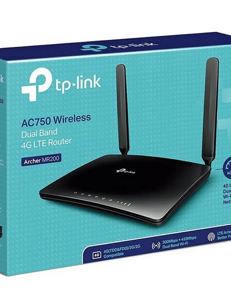 TP-LINK Archer MR200 Router 4G WiFi AC750 2