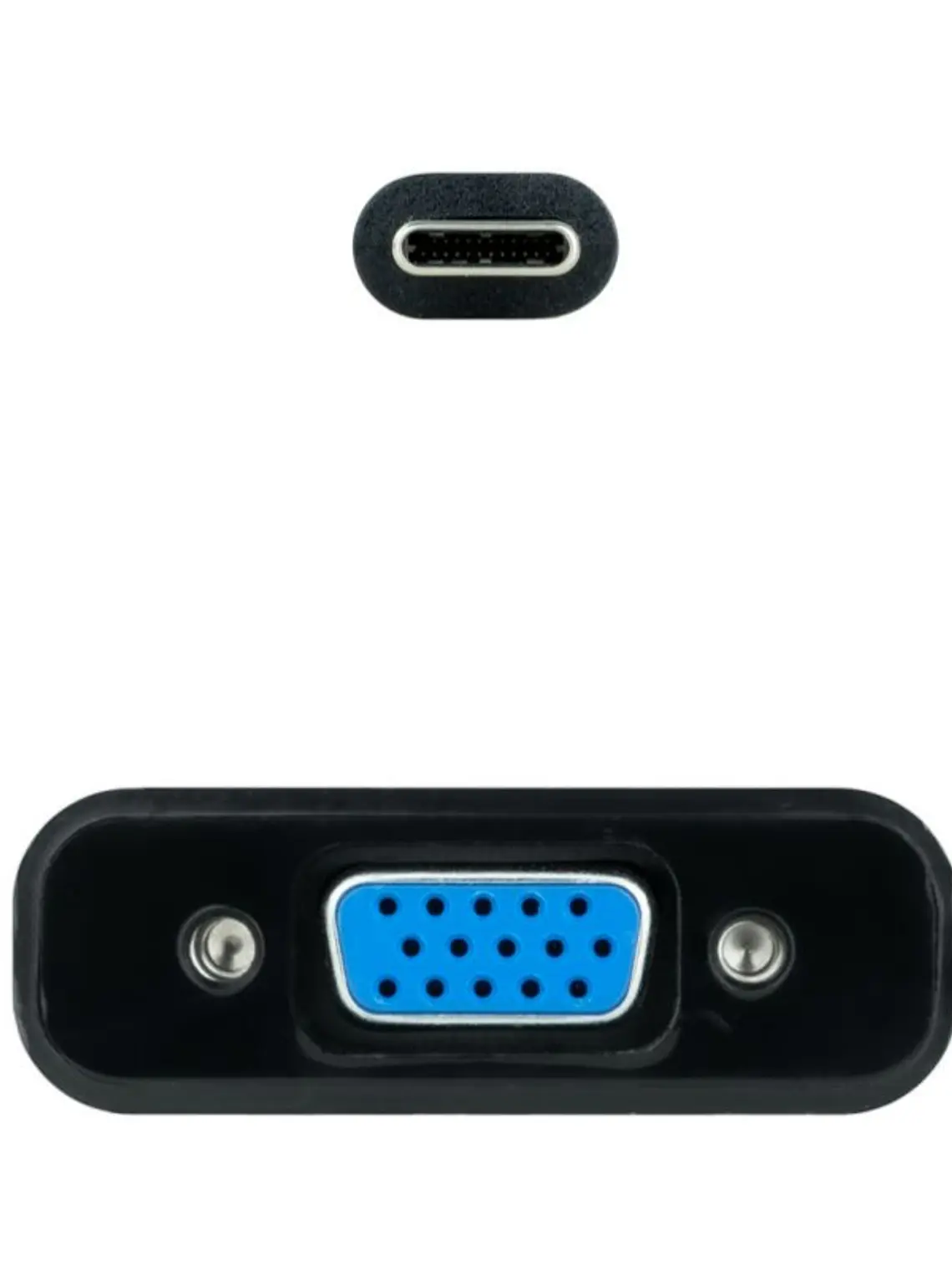 Nanocable Conversor USB-C/M a VGA/H Negro 10cm 2