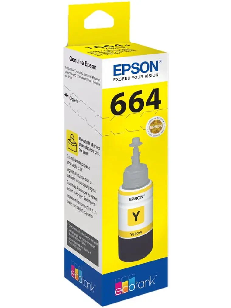 Epson Botella Tinta Ecotank T6641 Amarillo 1