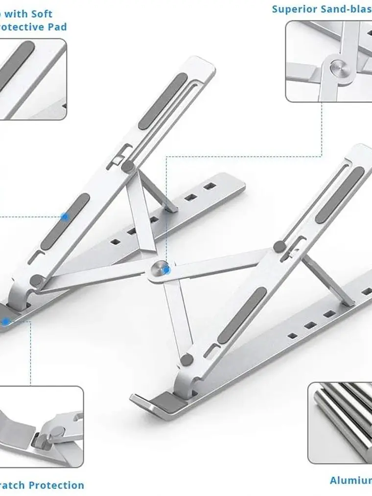 Ewent EW1266 soporte portátil viaje aluminio 17