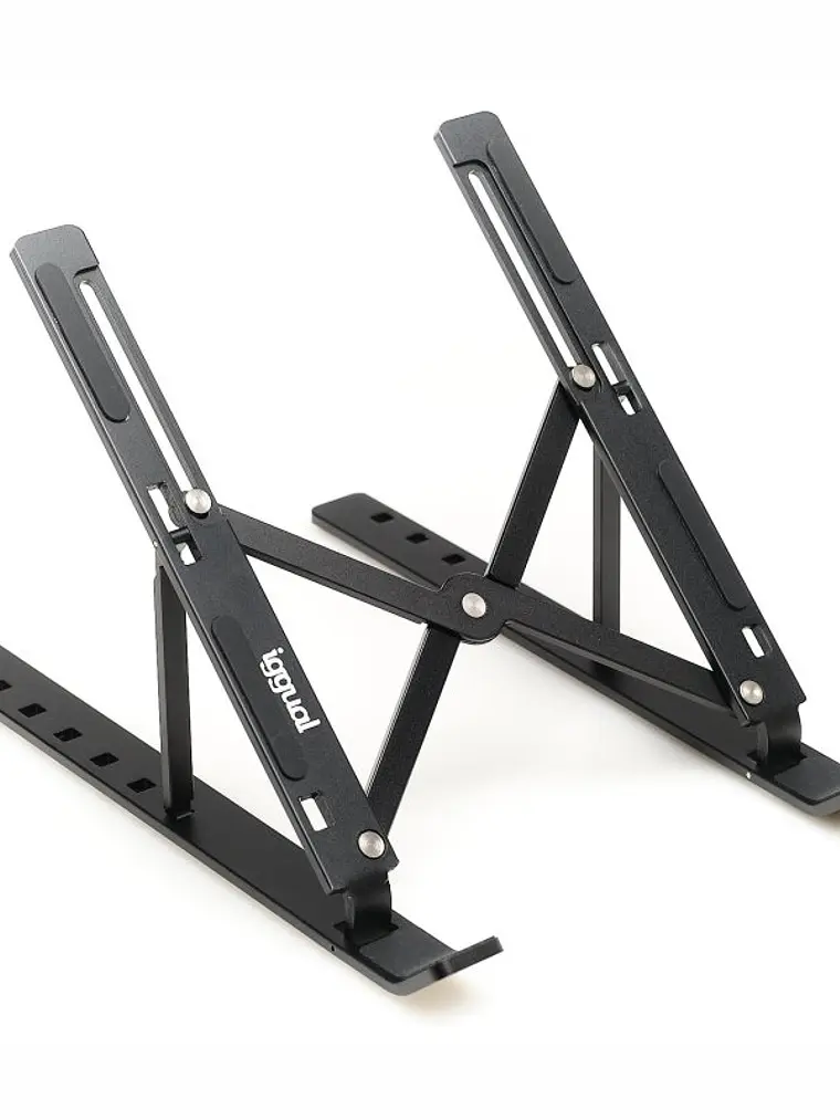 iggual Soporte elevador plegable portátil 17 negro 1