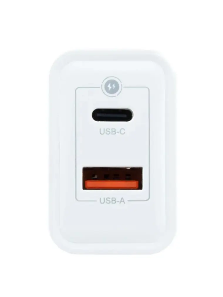 Coolbox Cargador Gan 30W USB-C/USB-A PARED 2