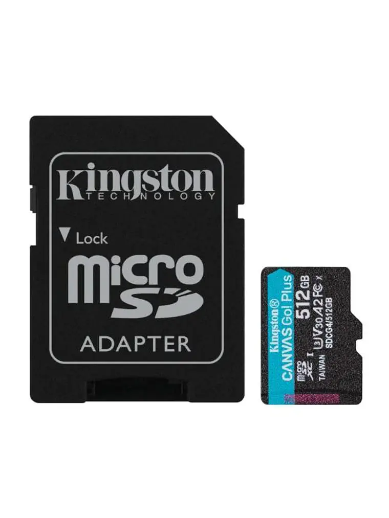 Kingston microSD Canvas Go! Plus 4 512GB 200 MB-s 2