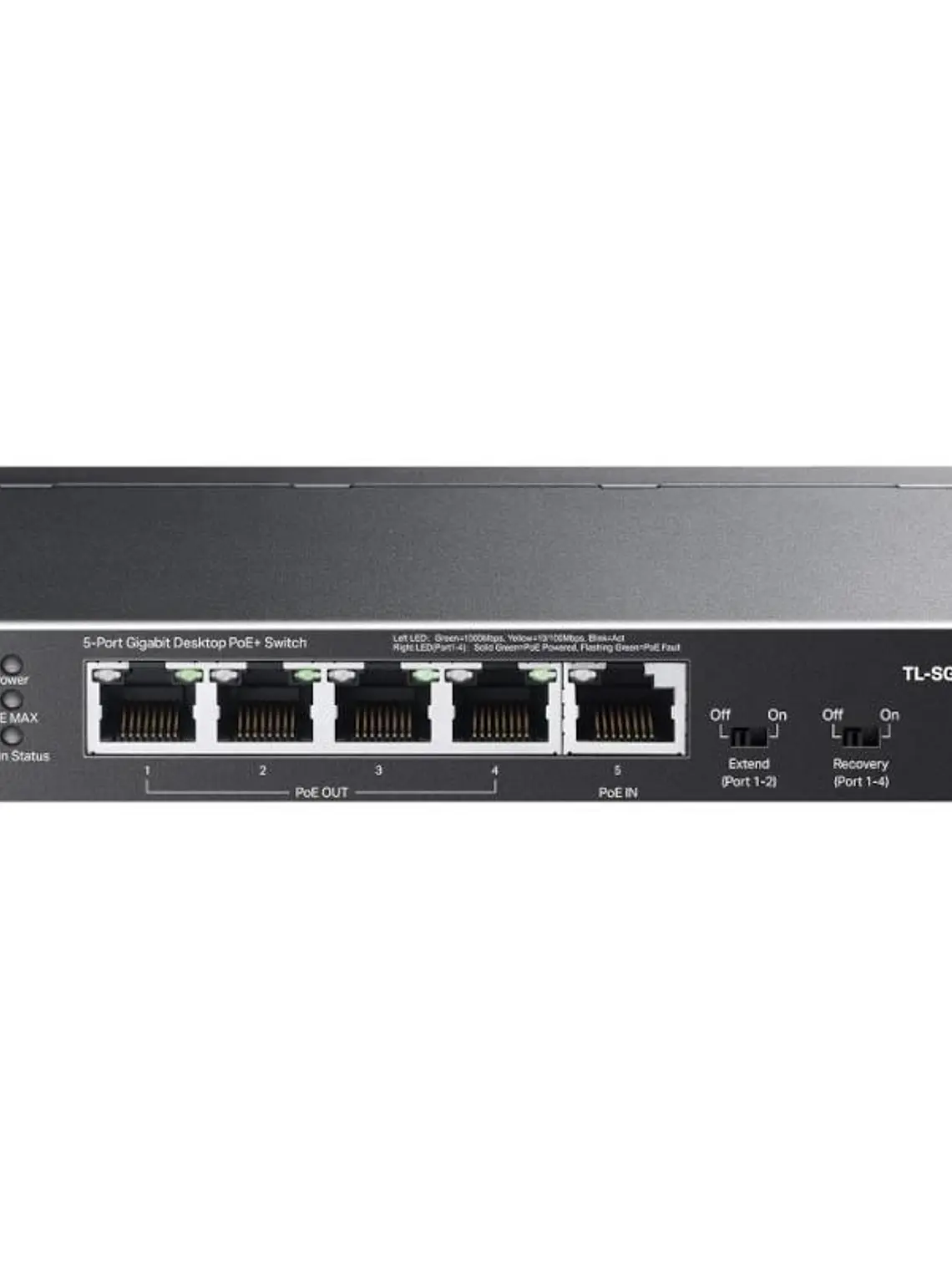 TP-Link TL-SG1005P-PD Switch 1xPoE++ In 4xPoE+ Out 3