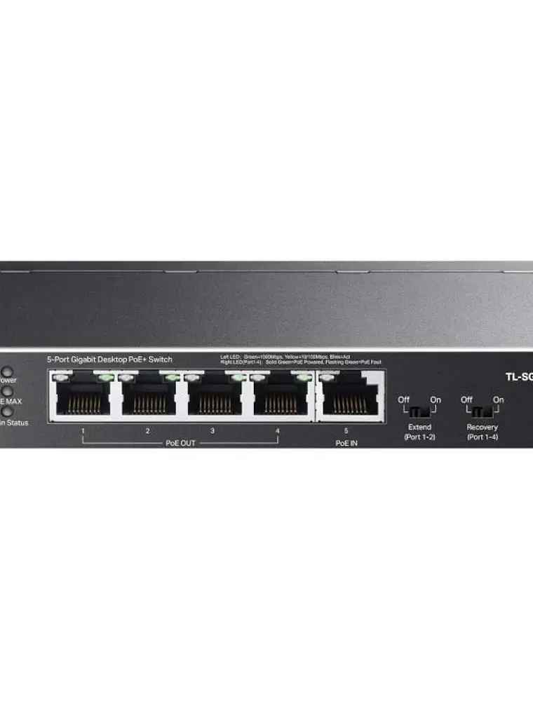 TP-Link TL-SG1005P-PD Switch 1xPoE++ In 4xPoE+ Out 4