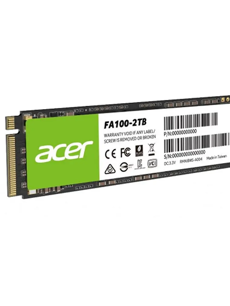ACER SSD FA100 512Gb PCIe Gen3 M.2 1