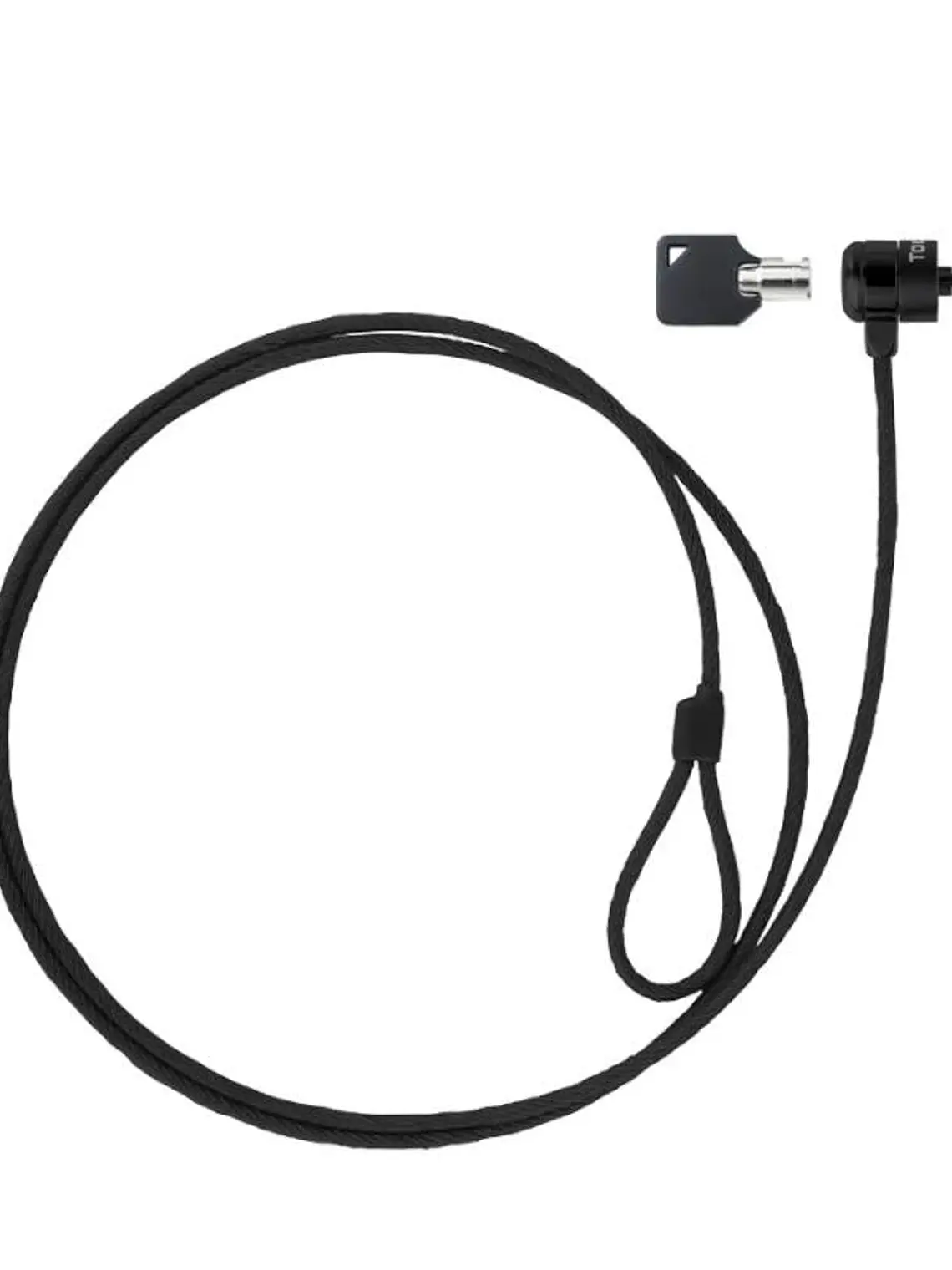 Tooq Cable de seguridad con llave portátiles Gris 1
