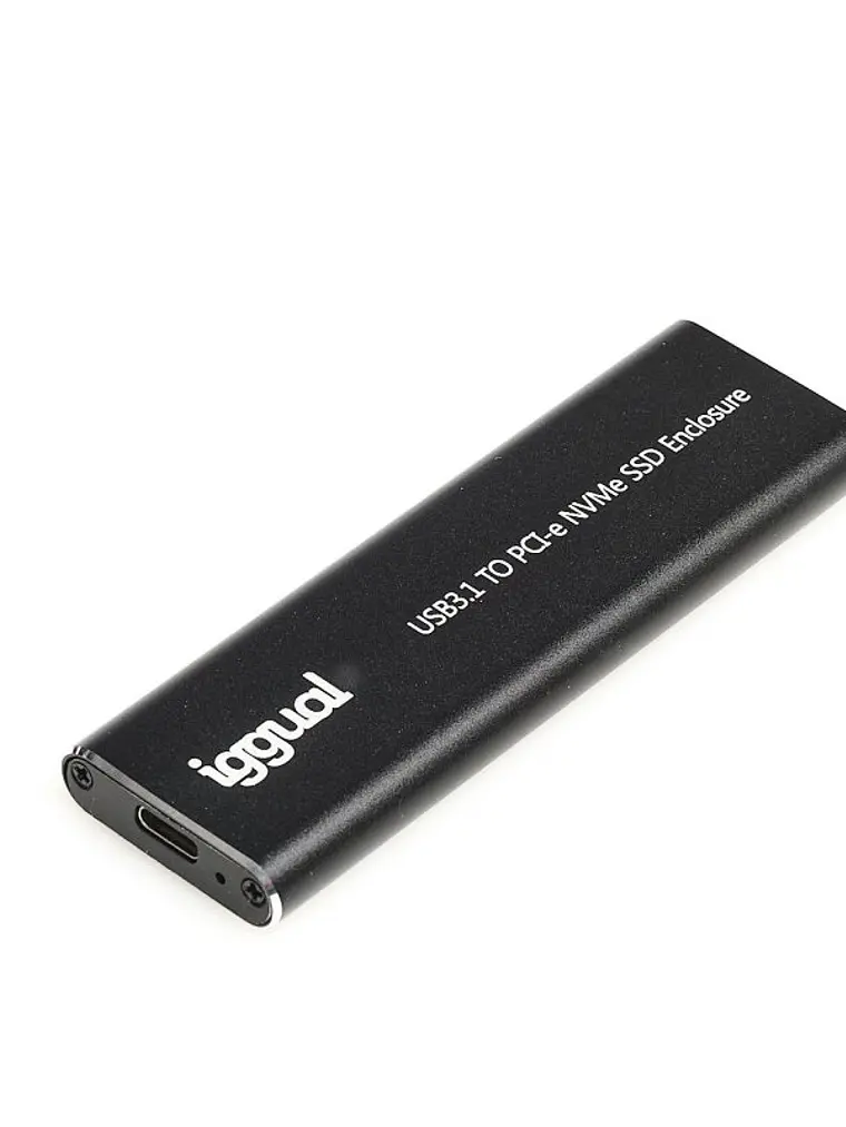 iggual Caja externa USB-C 3.1 SSD M.2 NVMe y SATA 2