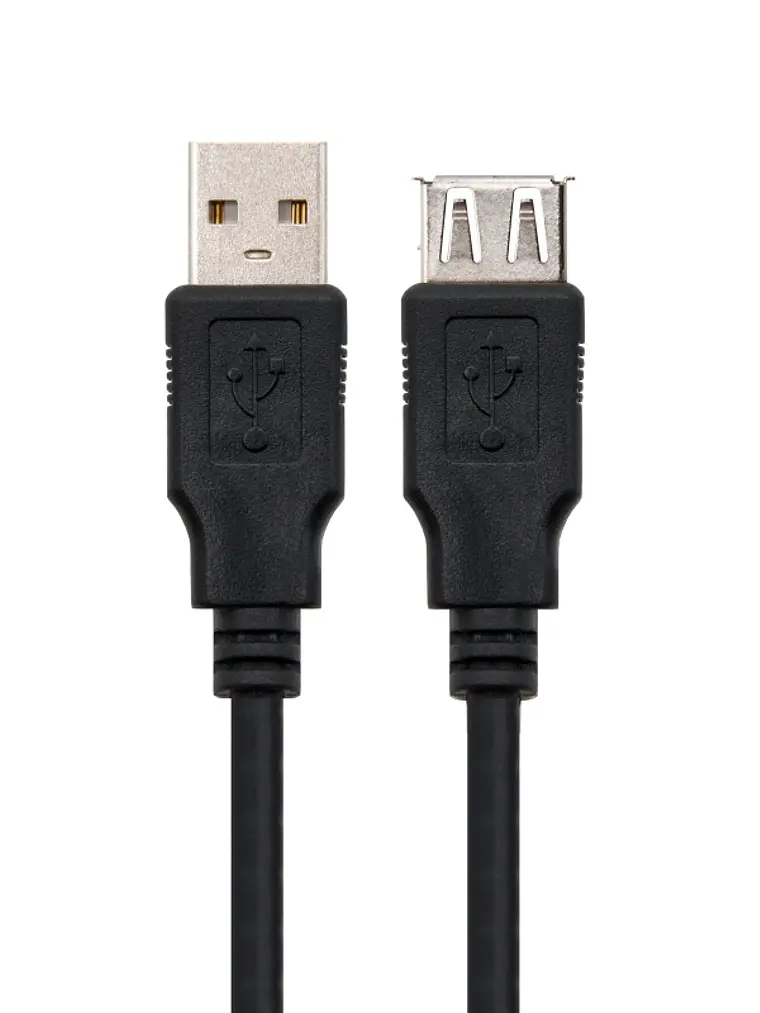 Nanocable Cable USB 2.0, tipo A/M-A/H, Negro, 3m 2