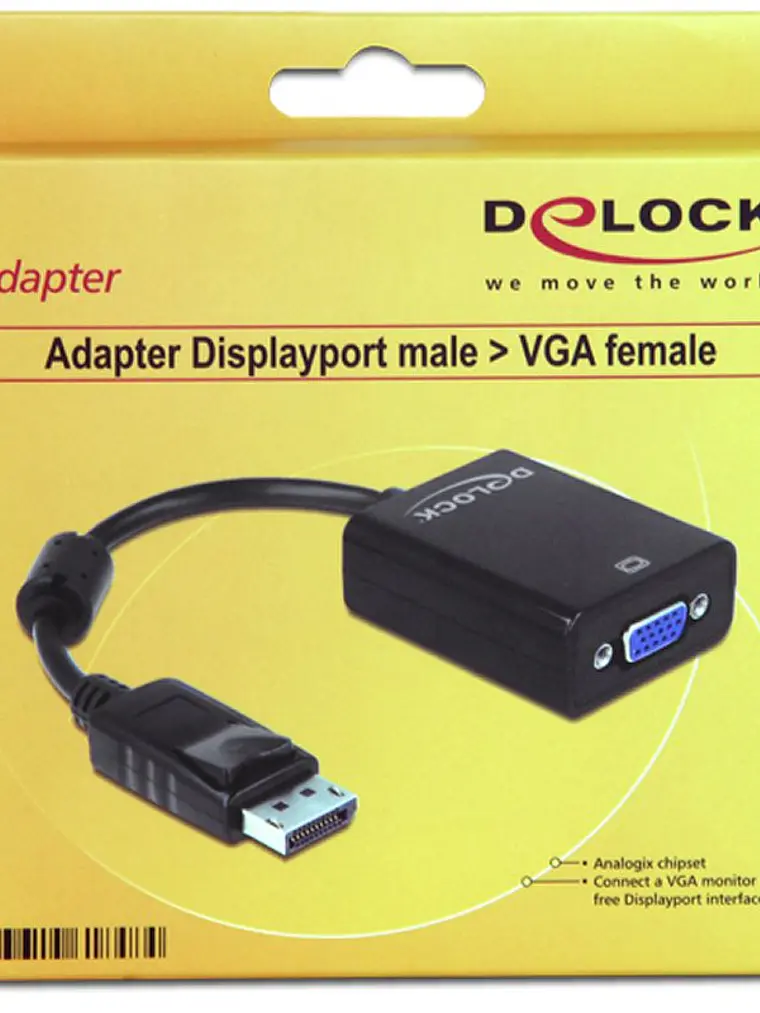 Delock Adaptador Displayport Macho/VGA Hembra Negr 2