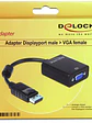 Delock Adaptador Displayport Macho/VGA Hembra Negr - Miniatura 2