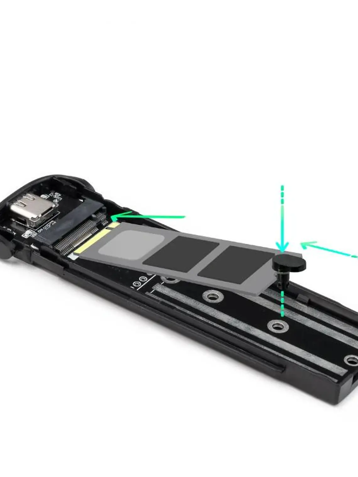 Tooq Caja Externa M.2 NVMe USB3.1 GEN2 Negra 2
