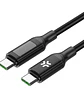 Celly Cable UsbC-UsbC2  2Mt Led BK 100w - Miniatura 1