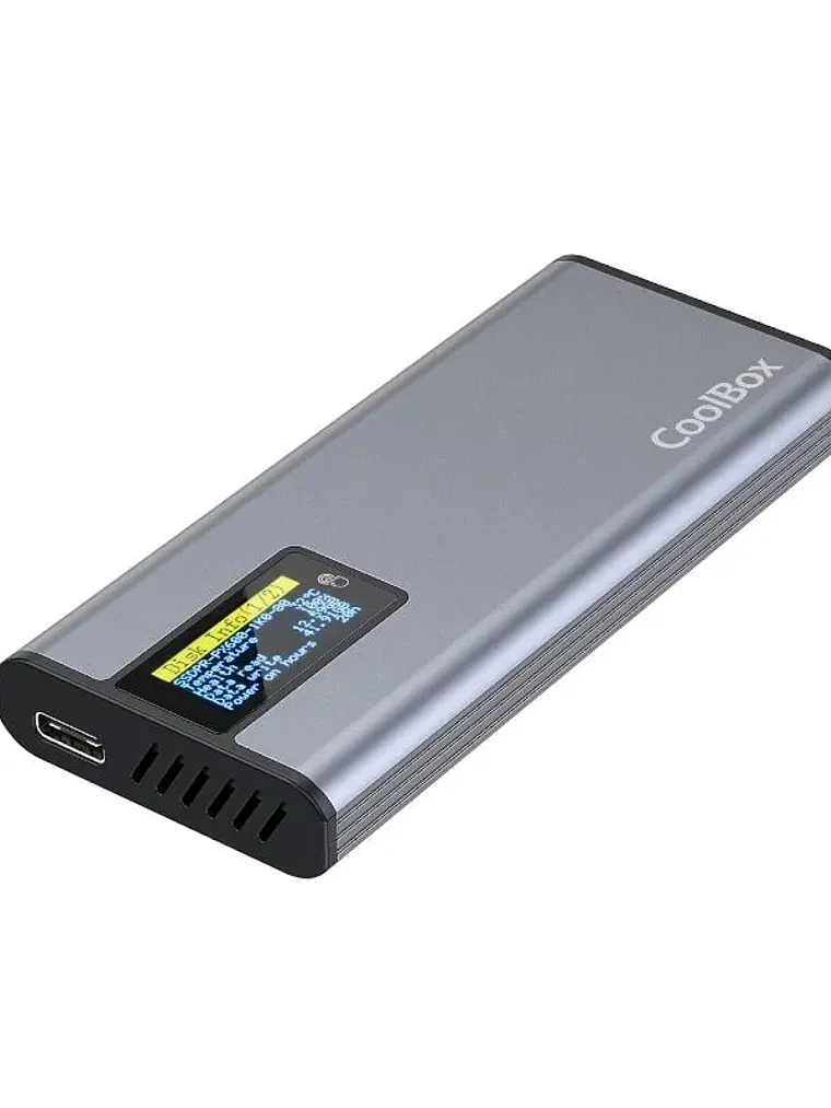 Coolbox CAJA SSD M.2 NVME/SATA LCD MINICHASE PS32 1