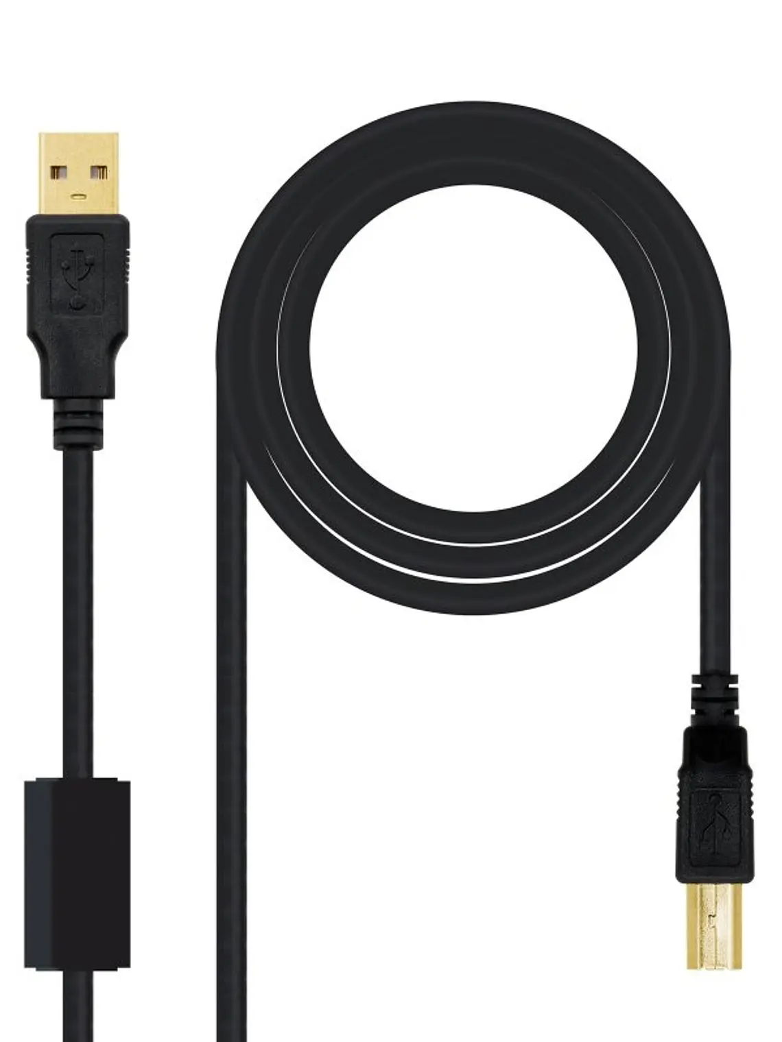 Nanocable Cable USB 2.0 Impresora Ferrita  2.0 M 1