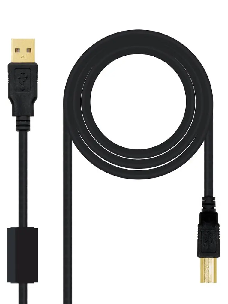 Nanocable Cable USB 2.0 Impresora Ferrita  2.0 M 1