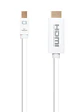 Nanocable Cable Conversor Mini DP/ HDMI 2 M Blanco - Miniatura 2