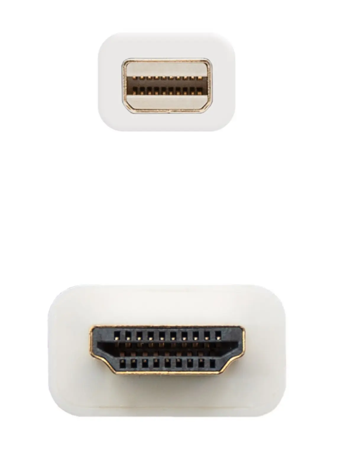 Nanocable Cable Conversor Mini DP/ HDMI 2 M Blanco 3