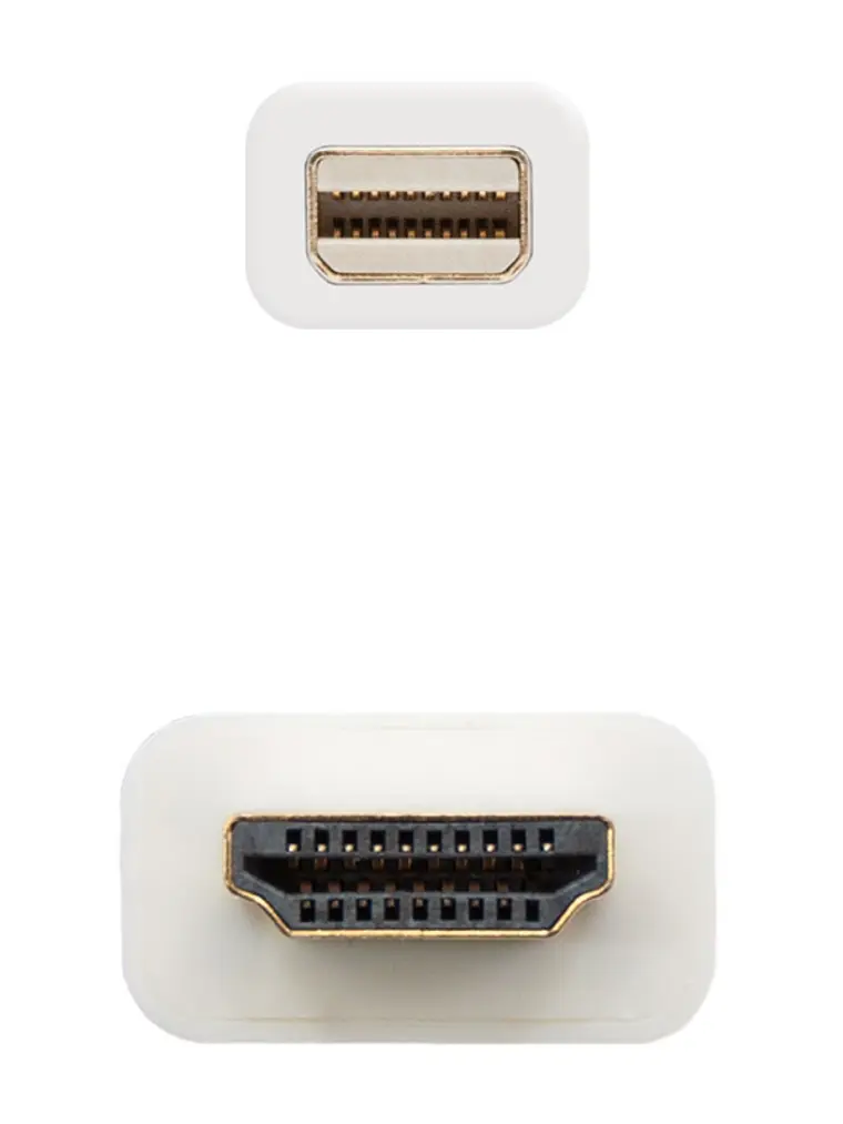 Nanocable Cable Conversor Mini DP/ HDMI 2 M Blanco 3