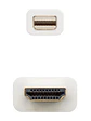 Nanocable Cable Conversor Mini DP/ HDMI 2 M Blanco - Miniatura 3