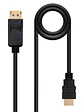 Nanocable Cable Conversor DP a HDMI 2 M Negro - Miniatura 2