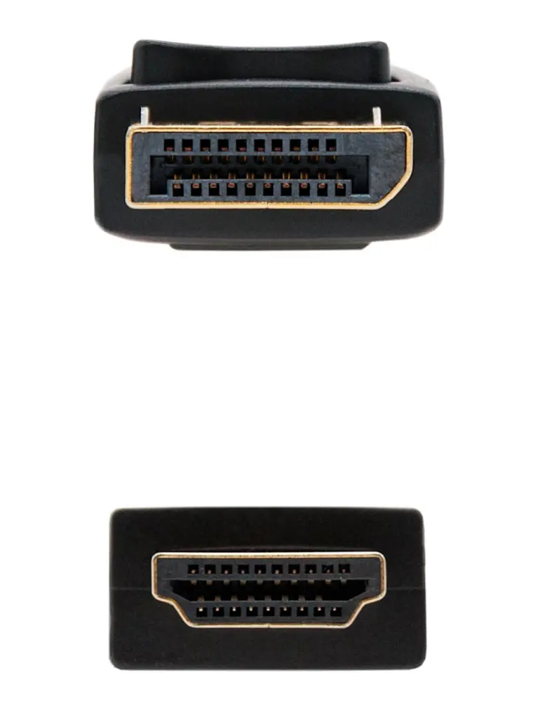 Nanocable Cable Conversor DP a HDMI 2 M Negro 3
