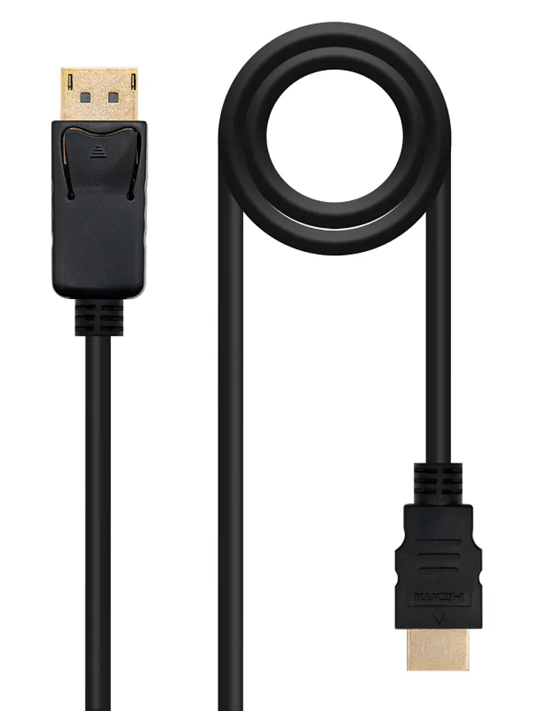 Nanocable Cable Conversor DP a HDMI 3 M Negro 2