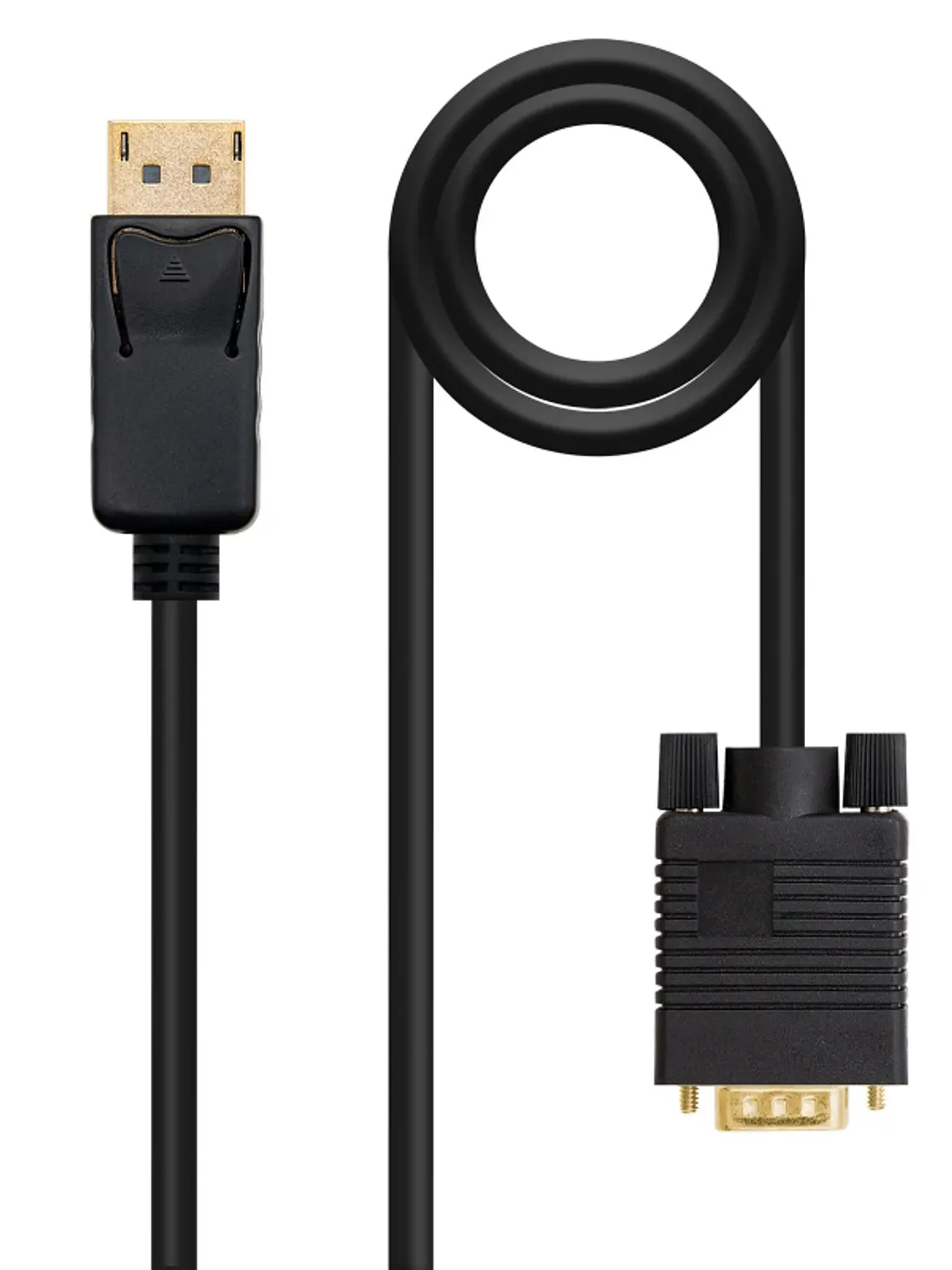 Nanocable Cable Conversor DP a VGA negro, 2 M 2