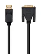 Nanocable Cable Conversor DP a DVI  2 M Negro - Miniatura 1