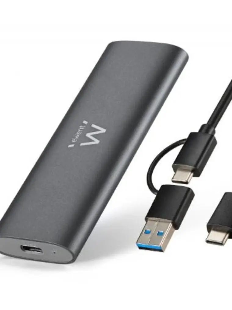 EWENT Carcasa USB 3.2 Gen 2 M.2 NVMe & SATA PCIe 1