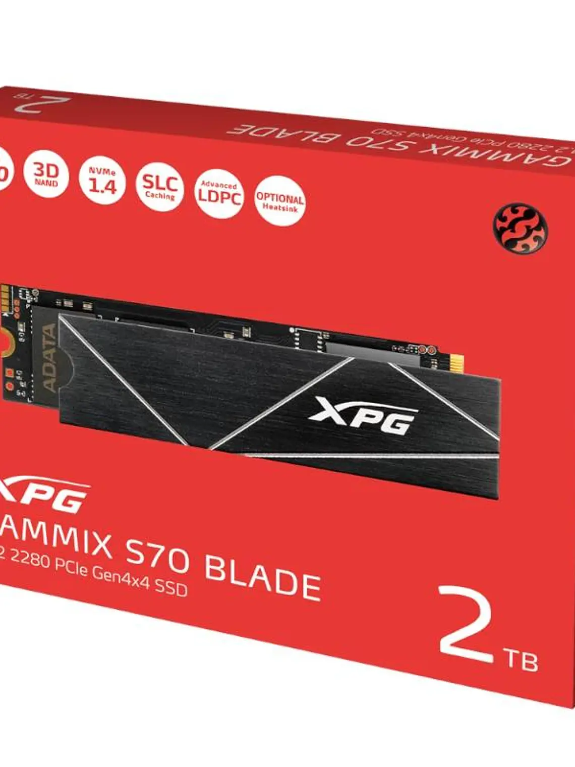 ADATA XPG SSD GAMMIX S70 BLADE 2TB PCIe 4.0 NVMe 4