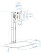 Tooq DB1127TN-W Soporte mesa monitor/tv 17-27