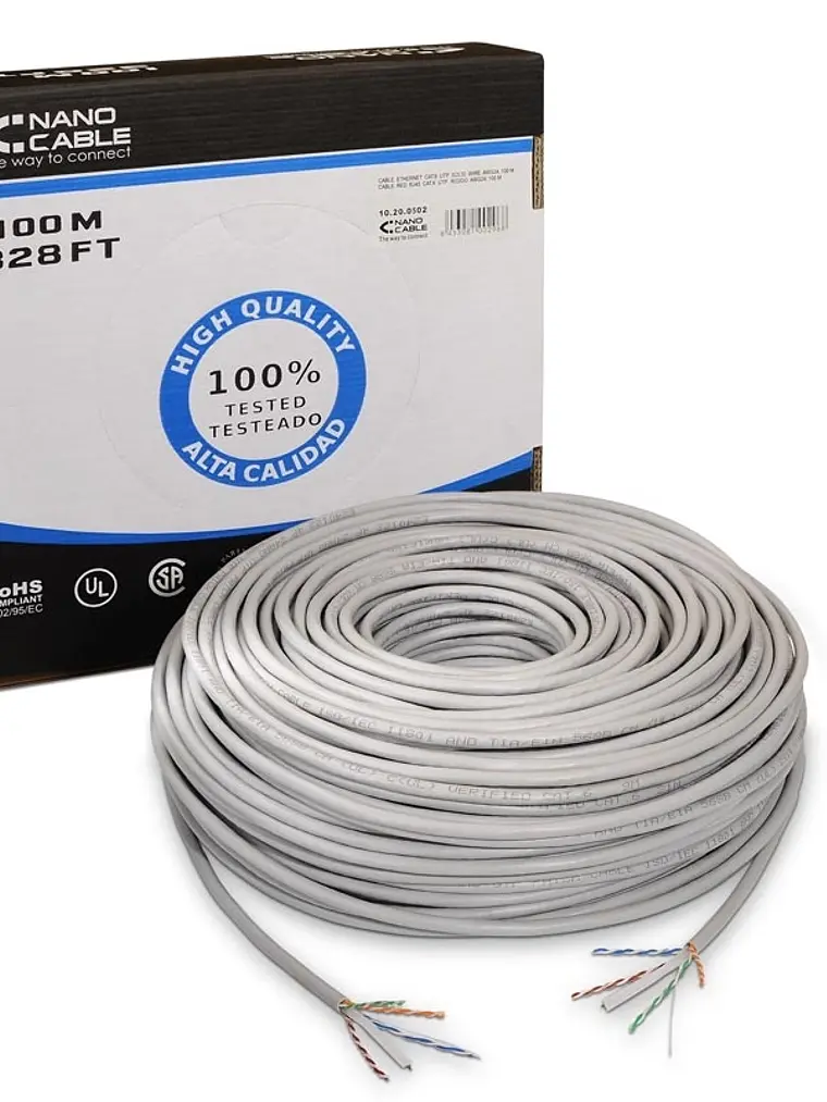 Nanocable Cable Red RJ45 CAT6 UTP Rigido AWG24 1