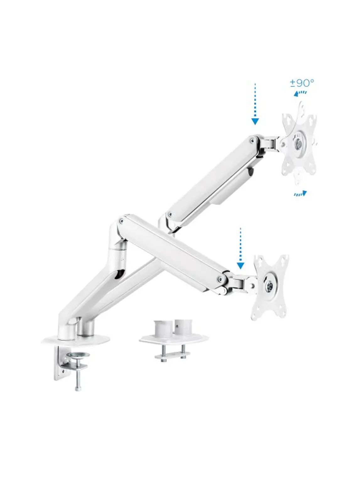 Tooq DB4132TNR-W Soport.mesa 2 monitor/tv 17-32