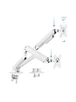 Tooq DB4132TNR-W Soport.mesa 2 monitor/tv 17-32