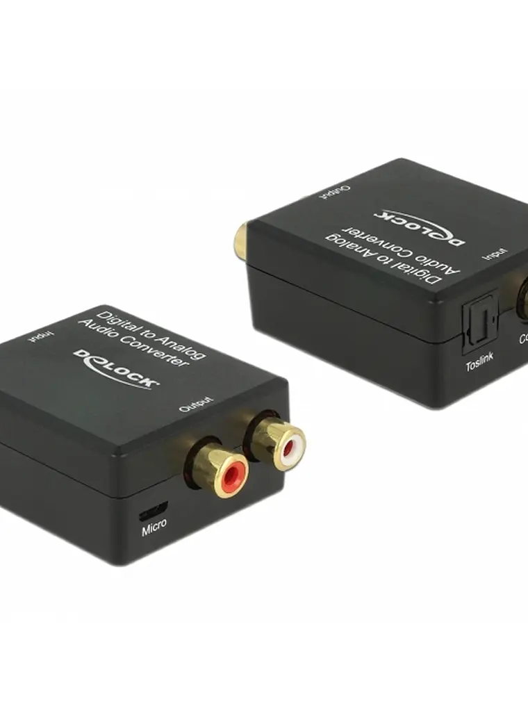 Delock Convertidor de audio Digital Toslink a RCA 1