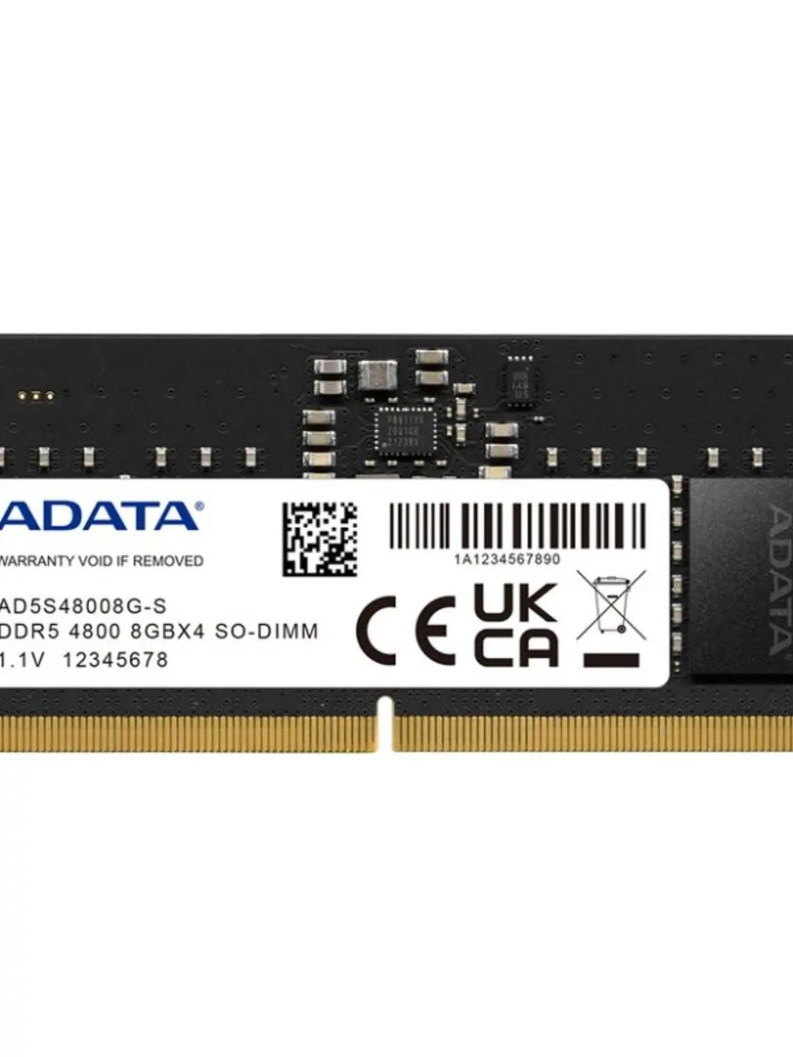 ADATA RAM AD5S48008G-S SO DIMM 8GB 4800Mhz DDR5 1