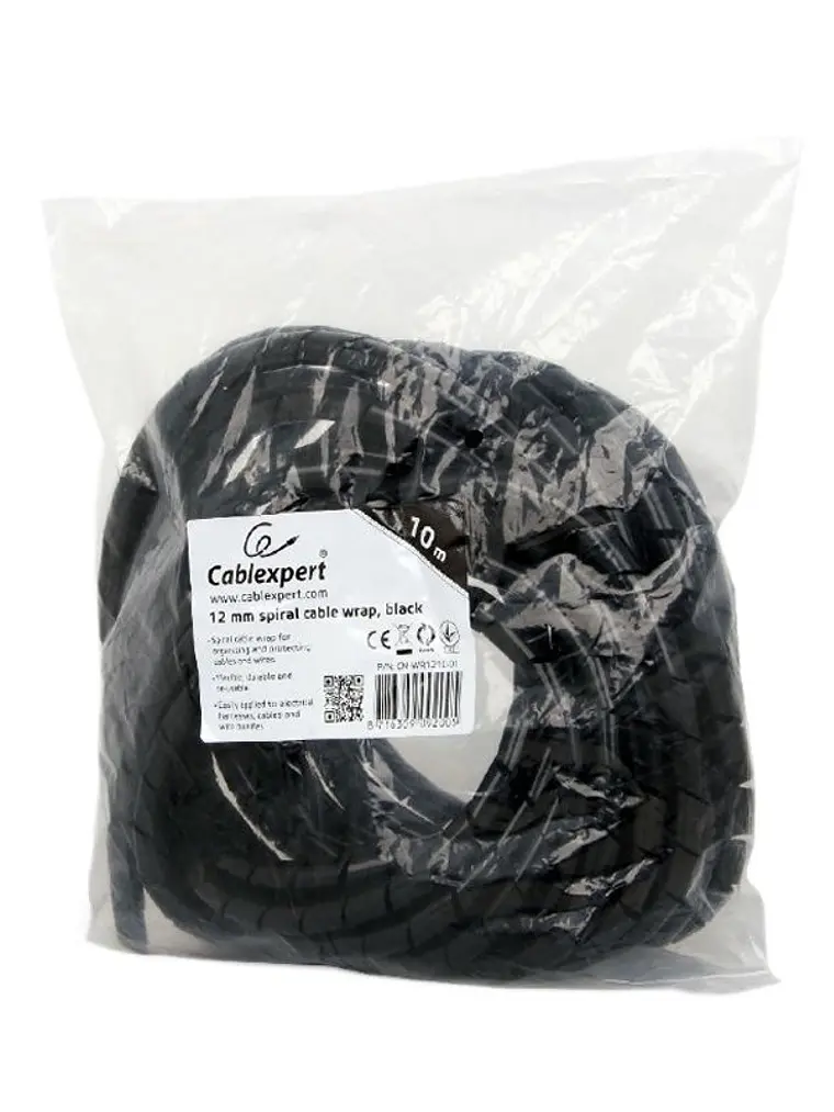 Gembird Organizador/protector de cables 10m 12mm 2