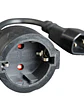 Gembird Cable Alimentación Adap. C14(M) a Schuko(H - Miniatura 1