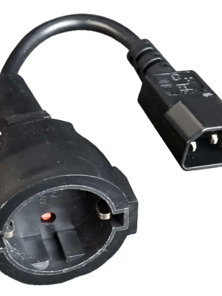 Gembird Cable Alimentación Adap. C14(M) a Schuko(H 2