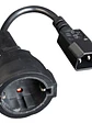 Gembird Cable Alimentación Adap. C14(M) a Schuko(H - Miniatura 2